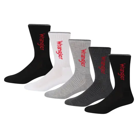 WRANGLER sportsocks - PAGE / BLACK / white/grey gemêleerd / charcoal gemêleerd - 43-46