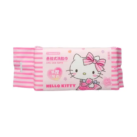 MINISO Hello Kitty Pearl Grain Texture Dry Wipes 80 Wipes