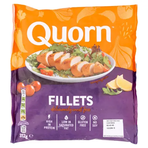 Quorn Plain Fillets 312g