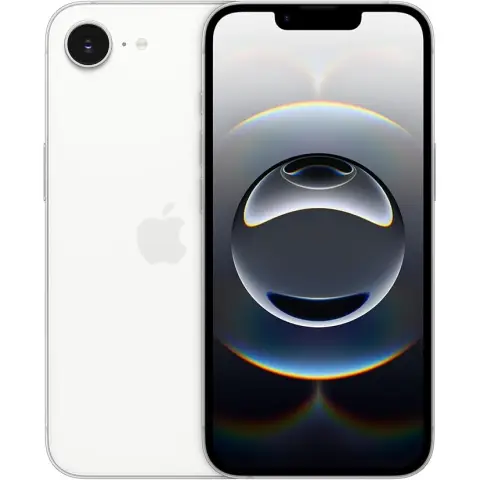 Apple iPhone 16e 128GB: Entwickelt für Apple Intelligence, A18-Chip, gigantische Akkulaufzeit, 48 MP Fusion-Kamera, 6,1 Zoll Super Retina XDR Display, Weiß