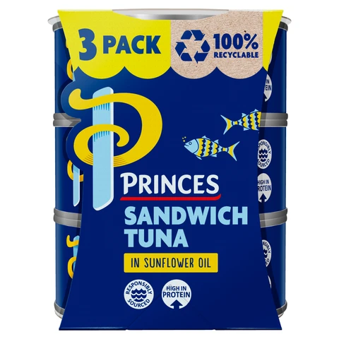 Princes Sandwich Tuna in Sunflower Oil 3 x 140g