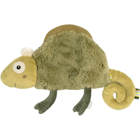 Fehn Schmusetuch Chamäleon – Spielkamerad, Einschlafhilfe & Stofftier-Schnuffeltuch zum Greifen, Fühlen, Knuddeln und Liebhaben für Babys und Kleinkinder ab 0+ Monaten