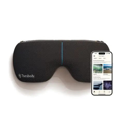 Therabody SmartGoggles 2.0 (2nd Generation), Heated Eye Mask, Eye Massager, Black 