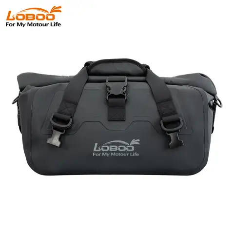 LOBOO 20L Magnetische Roll-Top-Motorrad-Gepäckträgertasche | IPX6 wasserdichte Trocken-Tasche mit Luftventil