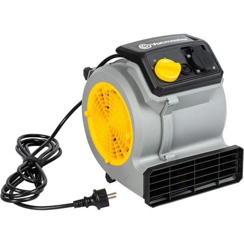 Vacmaster AM1202 Luchtverplaatser 124 Watt met 3 Snelheidsniveaus Tafelventilator Vloerbedekking Droger Ventilator Stil voor Koeling, Ventilatie, Drogen