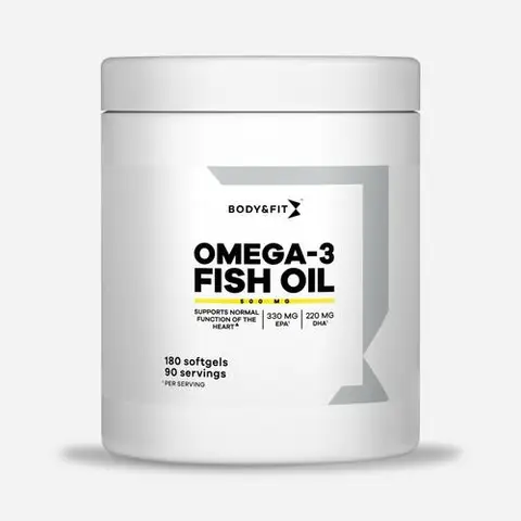 Body&Fit Omega-3 visolie 500 mg 180 stuks (3 maanden)