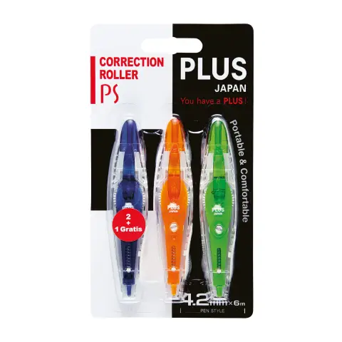 Plus Correction Tape PS Pack of 3