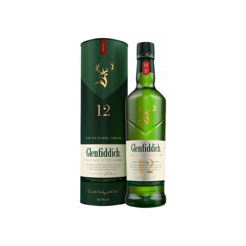 Glenfiddich 12 Year Old Single Malt Scotch Whisky 70cl