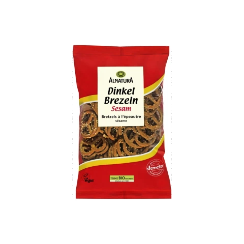 Alnatura Bio-Dinkelbrezeln mit Sesam 125 g