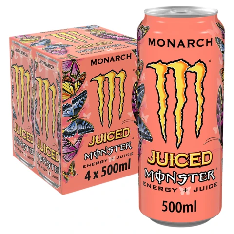 Monster Monarch Juiced Energy Juice 4 X 500Ml