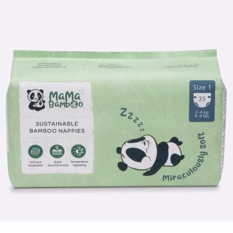 Mama Bamboo Eco Nappies Newborn Size 1 35 Pants