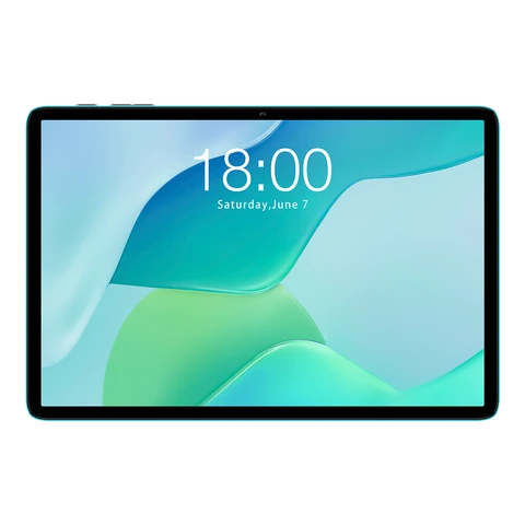 Teclast P33 New Tablet — Android 15, 10.1-inch IPS display with 1280×800 resolution, Allwinner A333 penta-core processor, 9GB* (3GB + 6GB virtual expansion) RAM + 64GB storage, WiFi connectivity, 6000mAh battery with Type-C charging, dual HD cameras (5MP rear + 2MP front).