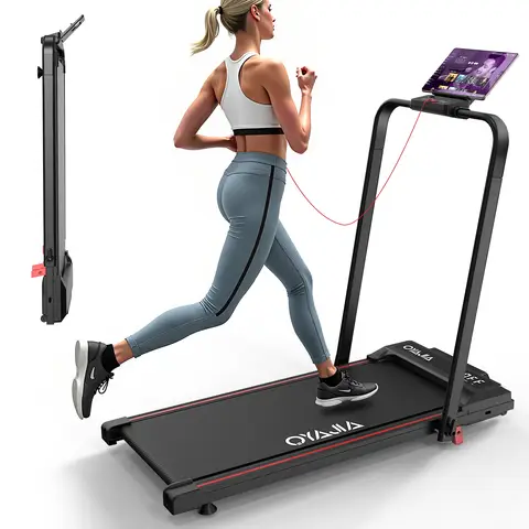 3-in-1 Faltbarer Laufbandtrainer mit Neigungsfunktion | 120 kg Tragfähigkeit | App- & Fernbedienung