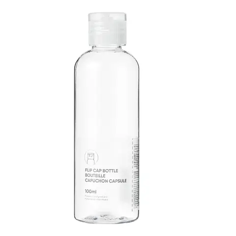 MINISO PET Transparent Flip-Cap Bottle 100ml