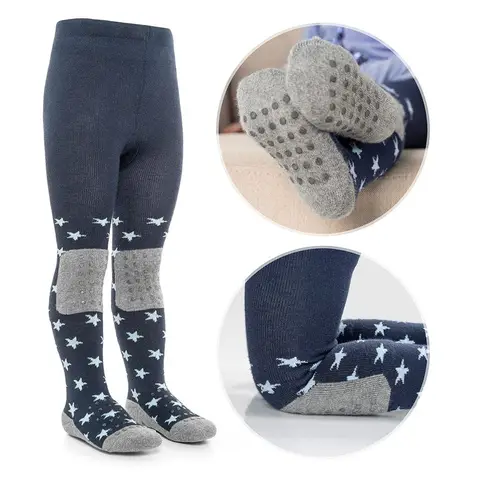 LaLoona Crawling Tights 74/80 Stars/Blue