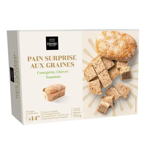 ERHARD Pain Surprise aux Graines 16 toasts - 350g