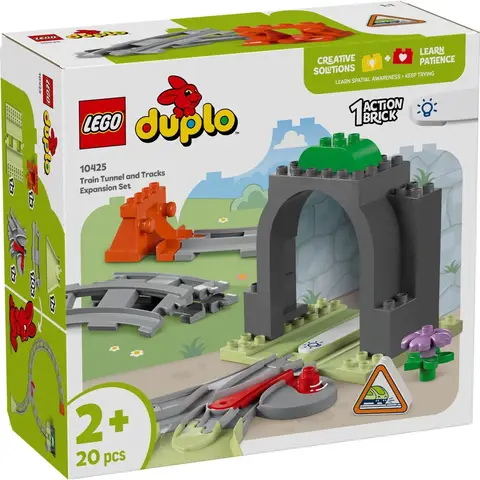 LEGO DUPLO Stad treintunnel en spoor bouwset - 10425, 10 spoorelementen