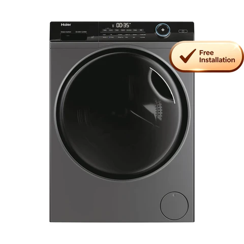 Haier I-Pro Series 5 9kg Washing Machine – Graphite | A Energy Rated | 1400rpm | Direct Motion Motor | Wi-Fi Connected (HW90B14959S8U1UK)