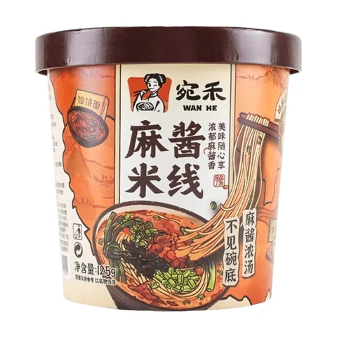 Wanhe Sesame Sauce Rice Noodles - Bowl 125g