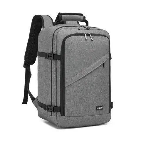 Kono Cabin Bag 40x20x25 for Ryanair Underseat Travel Carry-on Backpack Cabin Size 20L Grey