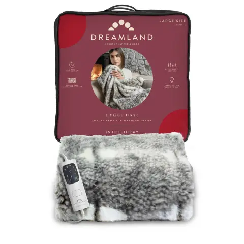 Dreamland HyggeDays Faux Fur Throw-Deer 160X120