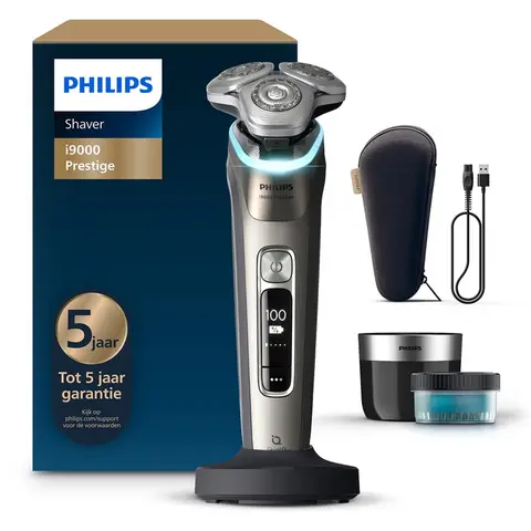 Philips Shaver i9000 Prestige Elektrisch Scheerapparaat Voor Mannen - Met Quick Clean Pod - Goud - XP9203/30