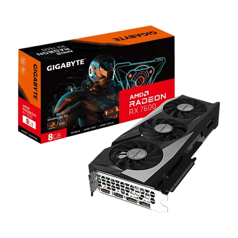 Carte Graphique Gigabyte GBT RX 7600 8 Go Gaming OC