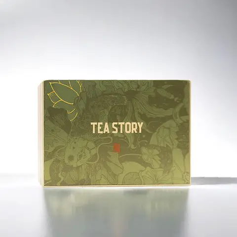 Tea Story Old Fir Narcissus [Digestive Aid] Rock Tea Mineral Sweetness, Wuyi Mountain Loose Leaf Luxury Gift Box 12 Tins×16g