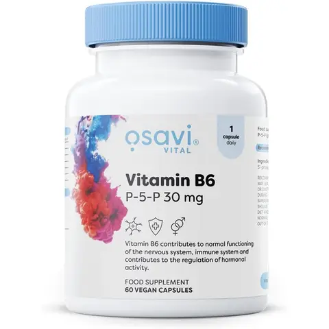 Osavi Vitamin B6 P-5-P Energy Metabolism 30mg Vegan Capsules - 60 Capsules