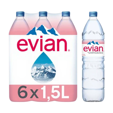 Evian Still Mineralwasser 6x1,5L | Wasser | Joybuy