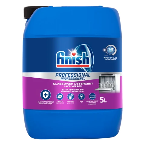 Finish Professional Glasswash Detergent 5L