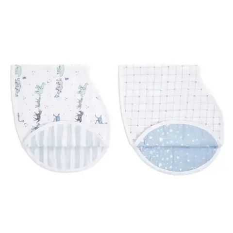 aden + anais™ Boutique Cotton Muslin Burpy Bibs 2 Pack Rising Star