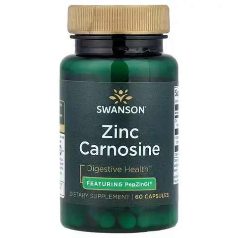 Swanson Zinc Carnosine Gut Health Immune Support Capsules - 60 Capsules