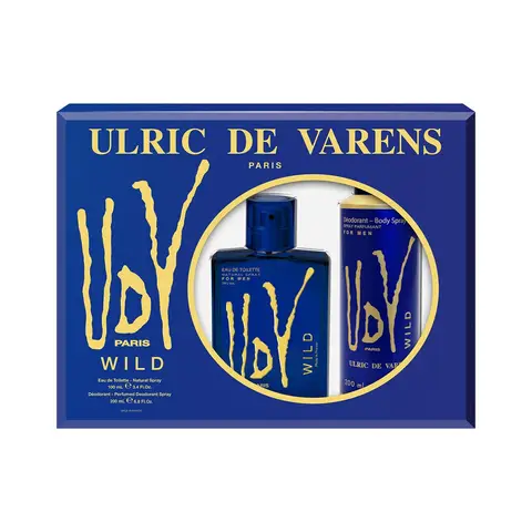 VARENS U.D.V. Wild Eau de Toilette Homme Vaporisateur 100 ml Coffret Cadeau