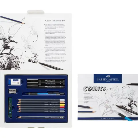 Faber-Castell Comic Illustration Set, 15 Pieces