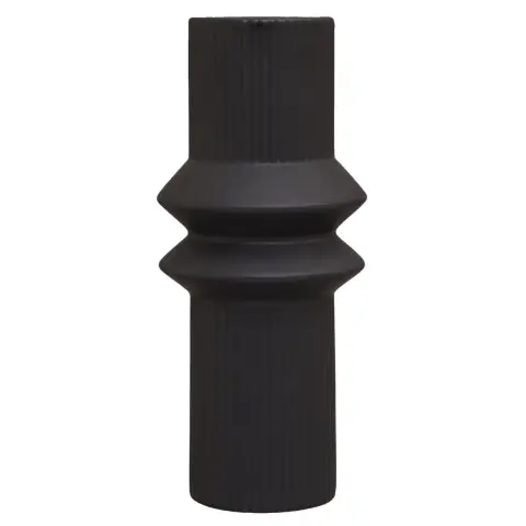 Fabia Black Dolomite Vase