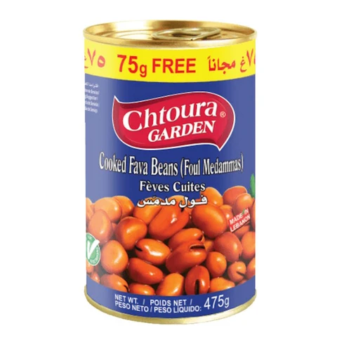 Chtoura Fava Foul chili 475 g Turks (75 g gratis)