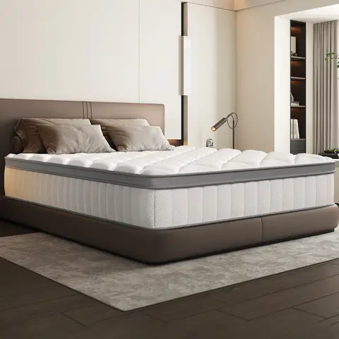 GTIMEX Taschenfederkernmatratze, 7-Zonen-Federkernmatratze, mit Spannbettlaken, 25 cm hoch, Matratze 140 × 200 cm, für Kinder und Erwachsene