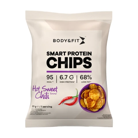 Body&Fit Smart Chips Hot Sweet Chili 276 grams (12 bags)