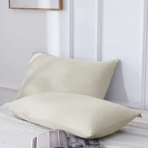 MEROPE, Bamboo Pillow case, 50x75cm, sand, 2pack