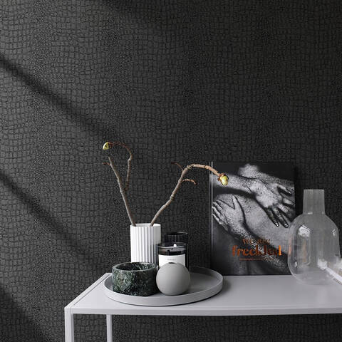 Murgall Peel and Stick Crocodile Pattern Wallpaper 44x508cm 1 Roll