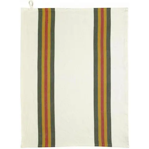 Torchon Recyclé Lavé Yuna Sapin/Naturel 50 x 70