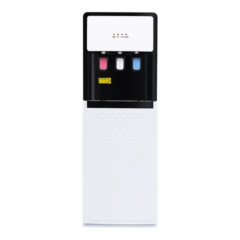 Distributeur d'eau autonome 3 sorties eau chaude et froide - Puissance 500W chauffage 75W refroidissement, matériau PP traitement électrostatique, base antidérapante, prise standard Europe