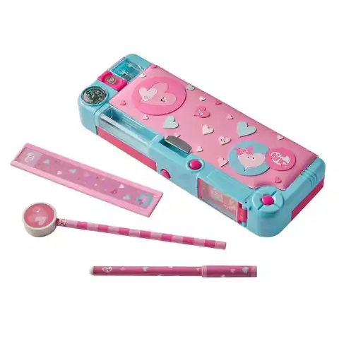 Tinc Hearts Compartment Pencil Case