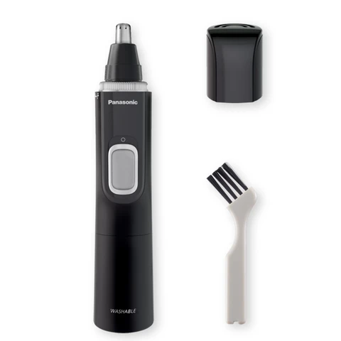 Panasonic Men's Nose/Ear/Facial Trimmer – Wet/Dry, Hypoallergenic Dual-Edge Blade, Vortex Cleaning – Black, ER-GN300K503