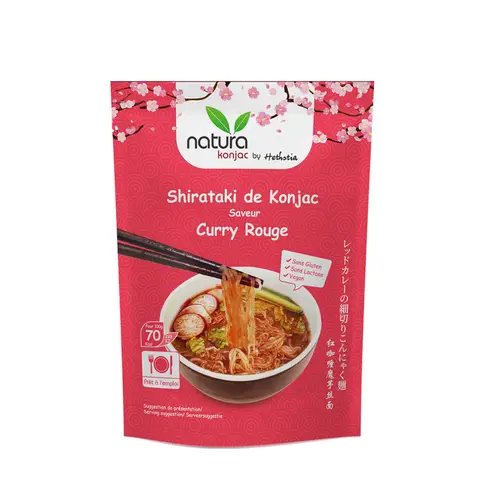 Natura Konjac Soupe De Konjac Curry Rouge 190G 