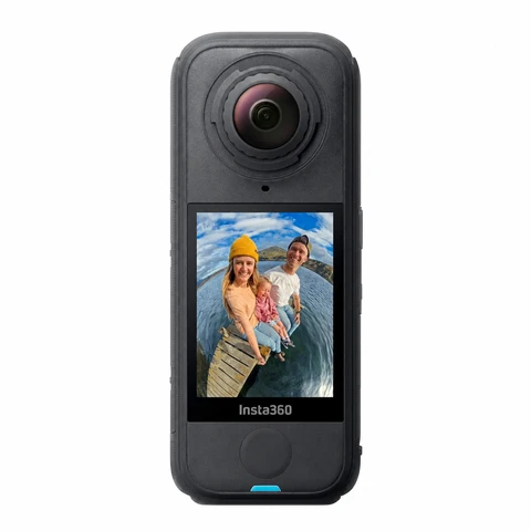 Insta360 X4 Air  leichte 165 g 8K-360°-Kamera, Effekt des unsichtbaren Selfie-Sticks, austauschbare Objektive, zuerst aufnehmen und später kadrieren, integrierter Windschutz, FlowState-Stabilisierung, KI-gestützte App