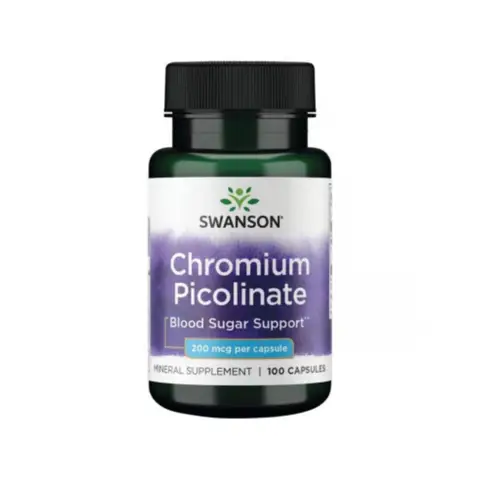 Swanson Chromium Picolinate Blood Sugar Support 200mcg Capsules - 100 Capsules