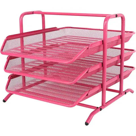 3-laags A4 rooster in bak, roze