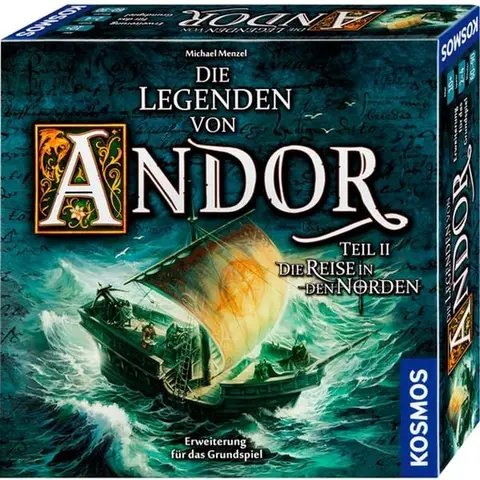 Kosmos 692346 Die Legenden von Andor - Teil II Die Reise in den Norden, Große Erweiterung für den Fantasy-Klassiker Die Legenden von Andor, ab 10 Jahren
